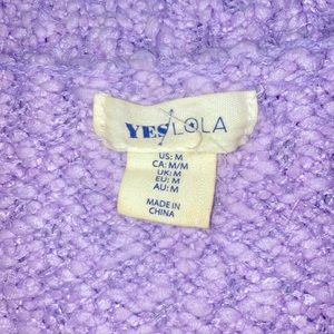 lavender sweater